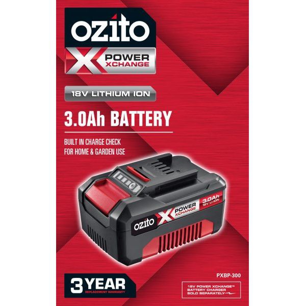 PIN 18V LITHIUM DUNG LƯỢNG 3AH HIỆU OZITO PXBP-300 HÀNG MỚI 100% NHẬP KHẨU AUSTRALIA