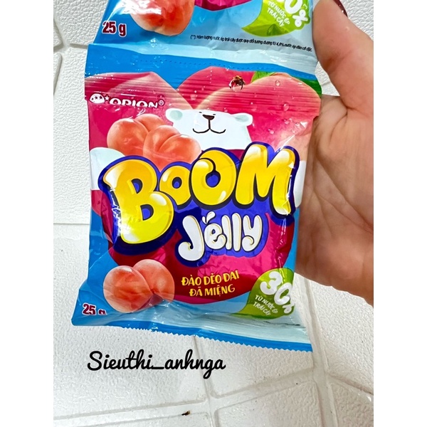 Kẹo Dẻo Chíp Chíp Boom Jelly Orion Vị Dâu/Đào Gói 25G