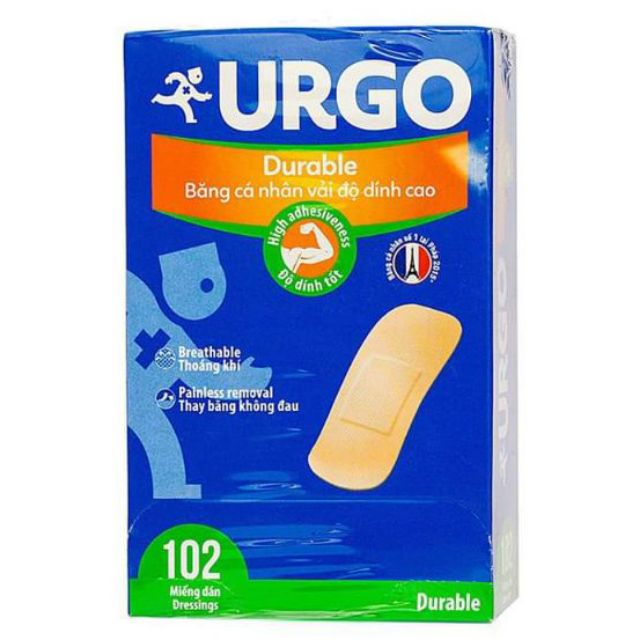 Băng Cá Nhân Tăng Cường Độ Dính Urgo Durable