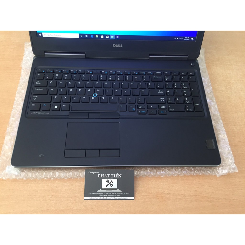 Dell Precision 7510 Cpu I7 6820HQ, Ram 8G, SSD 256G + HDD 500G , Vga AMD Radeon Pro WX 4130, Màn hình 15.6'' Full HD IPS