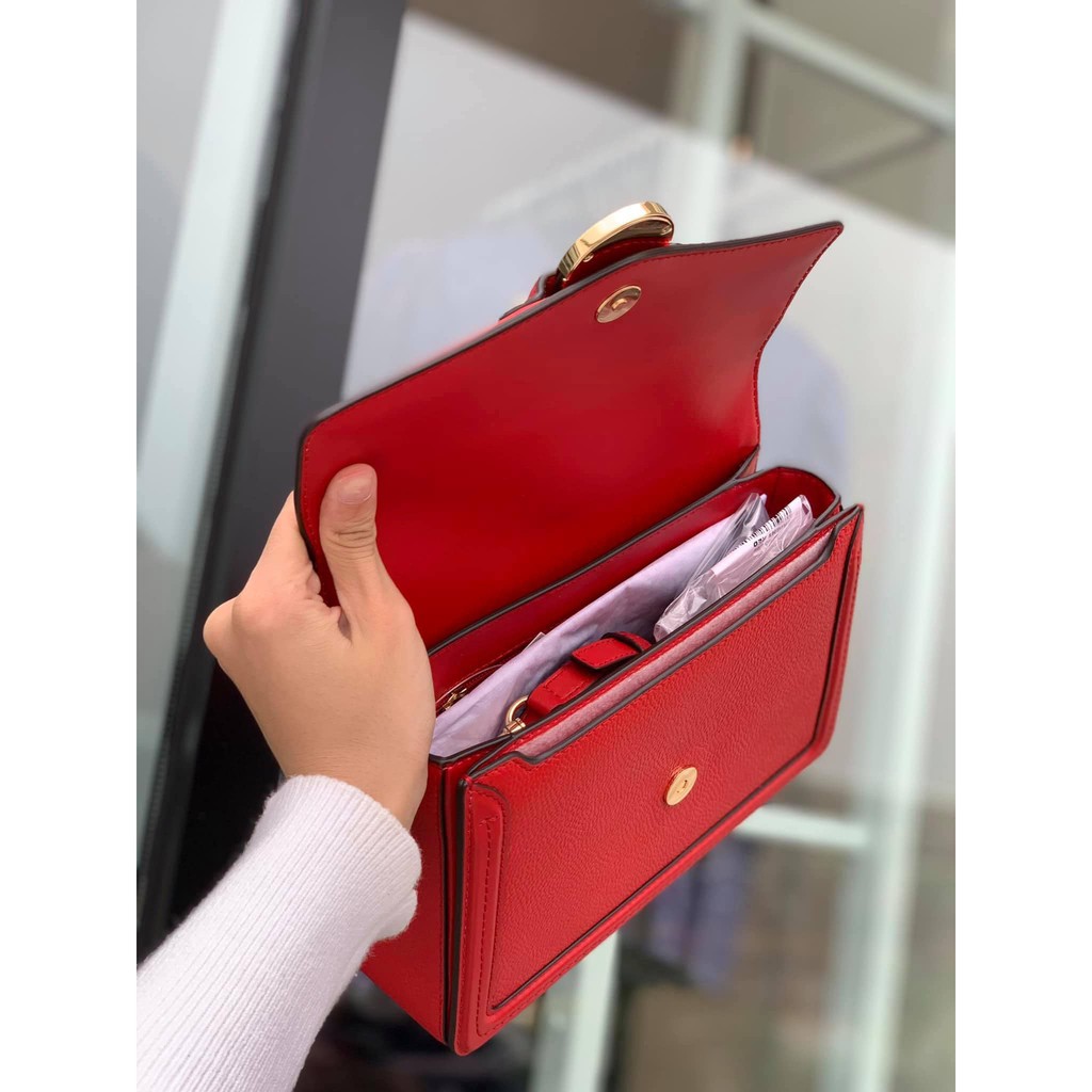 Túi Michael Kors Jessie Messenger Bag - màu đỏ tuyệt đẹp 💯 Authentic