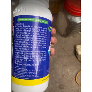 Phân bón NANO ĐỒNG OXYCLORUA chai 500ml