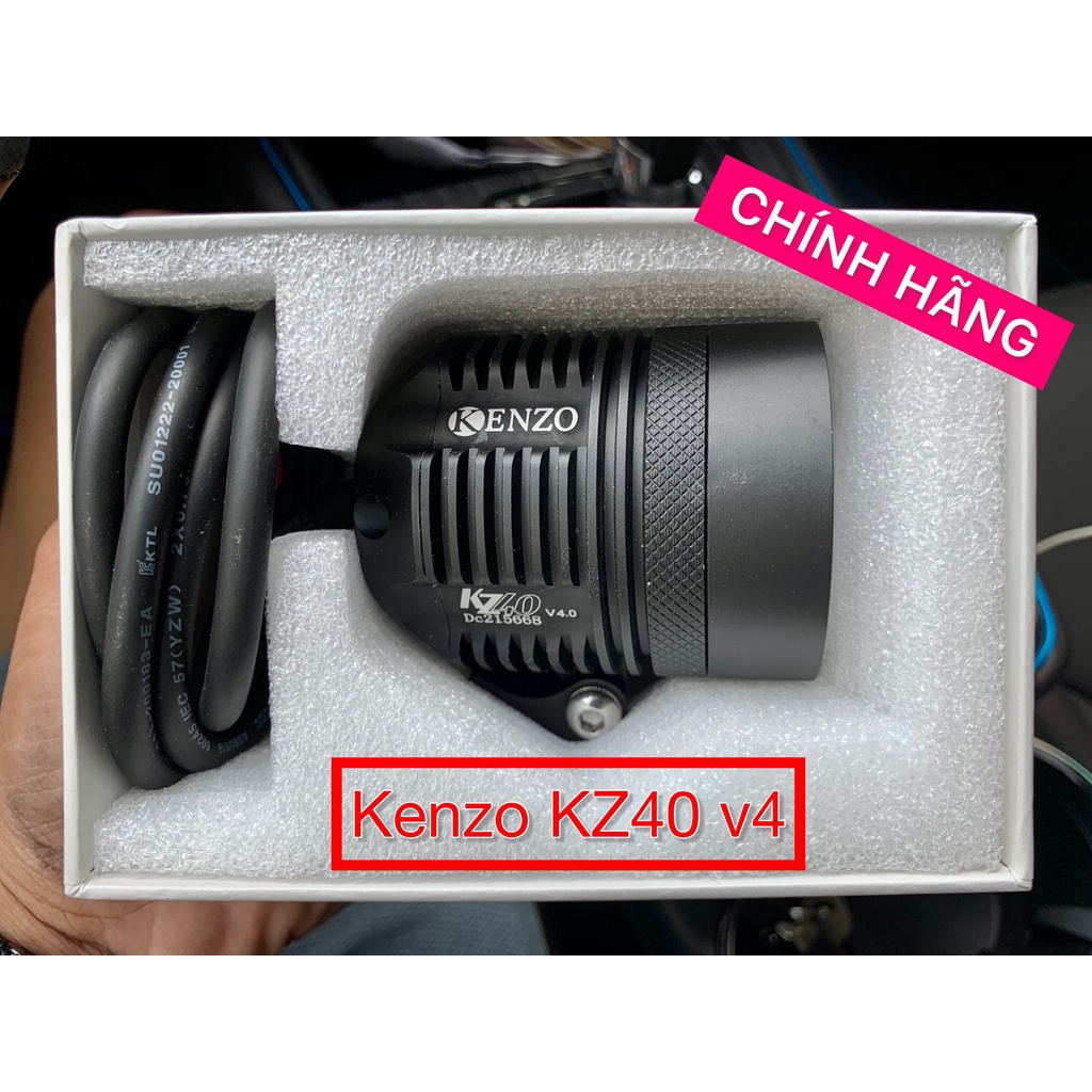 CHÍNH HÃNG - Kenzo KZ40 v4 OSRAM và KZ40 v3 v3.2  Đèn trợ sáng cao cấp chip LED sst sst20 tặng kèm lens vàng M60 L4x L4