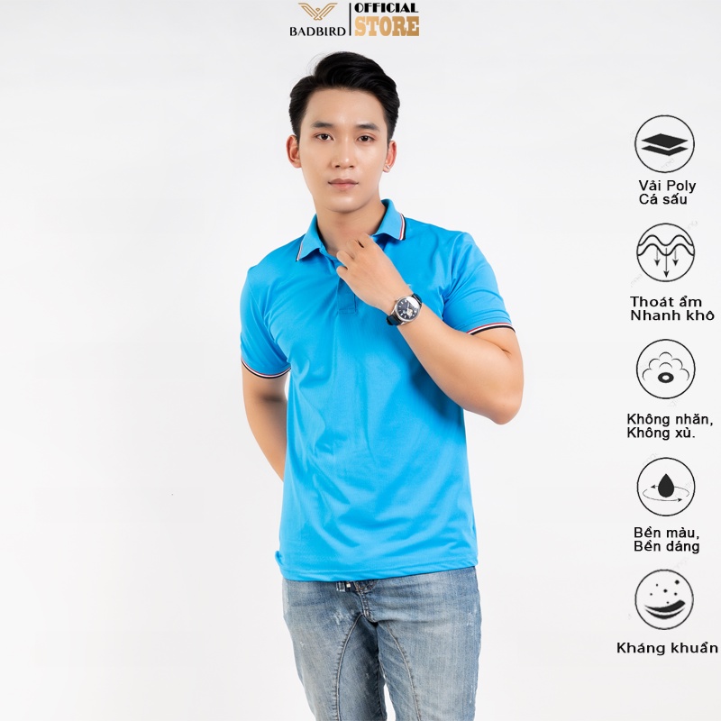 [NEW] Áo Polo Nam BADBIRD, Áo phông có cổ basic chất poly cá sấu form dáng trẻ trung, đa màu sắc, Thương hiệu Việt.