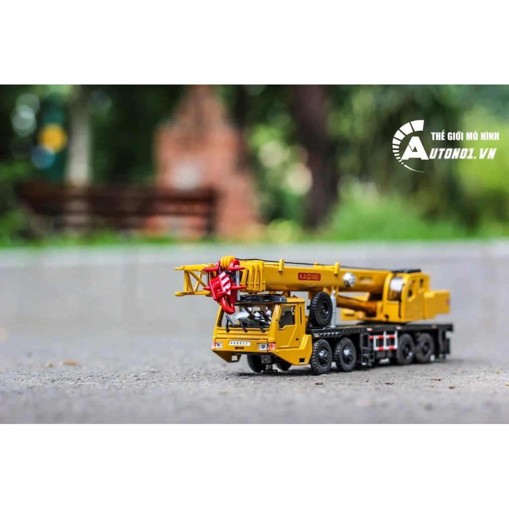 MÔ HÌNH XE TRỤC CẨU 16 BÁNH 3 TẦNG 97CM, MÓC 1:55 KAIDIWEI 5262