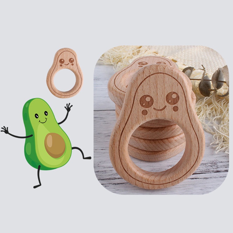 Đồ Chơi Nhai Gặm Hình Quả Bơ Dễ Thương Cho Bé