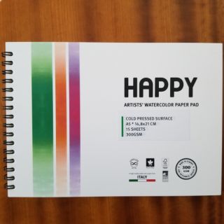 Sổ Happy A5 cold press 300gsm (Ý)