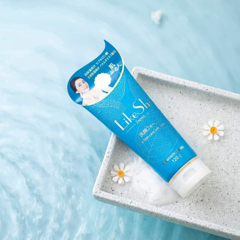 Sữa Rửa Măt Nhật Bản Cân Bằng PH, Dưỡng Trắng Da Mờ Nám LIKESHI CLEANSING FOAM 120G hàng chính hãng