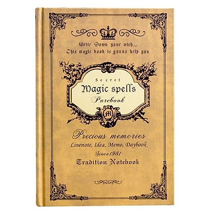 [Mã LIFEBOOK1 giảm 30K đơn 150K] Sổ Tay Nhật Ký Vintage Magic Book A5 MFS-004 Thiết Kế Sang Trọng, Phong Cách Châu Âu