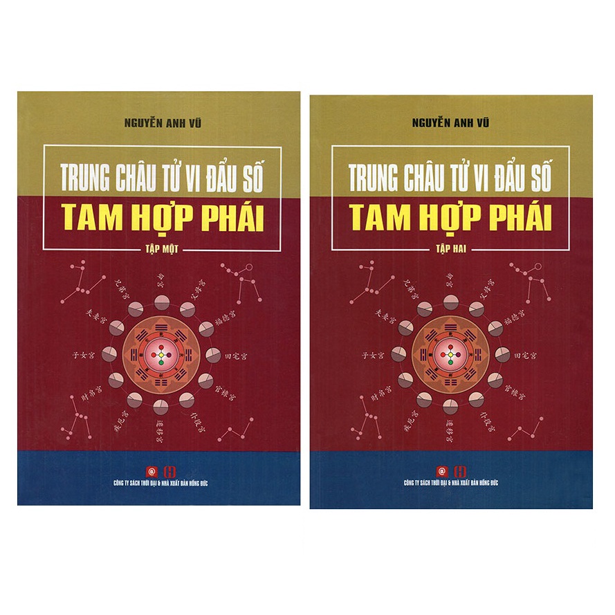 Bộ sách Trung Châu Tử Vi Đẩu Số Tam Hợp Phái (Bộ 2 Cuốn)