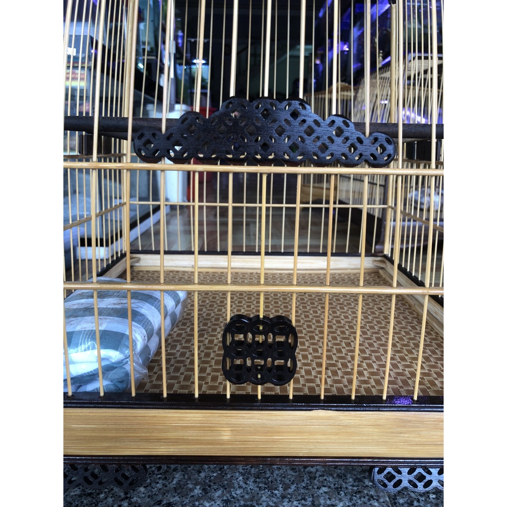 Lồng Vuông Thái Tre Pha Gỗ