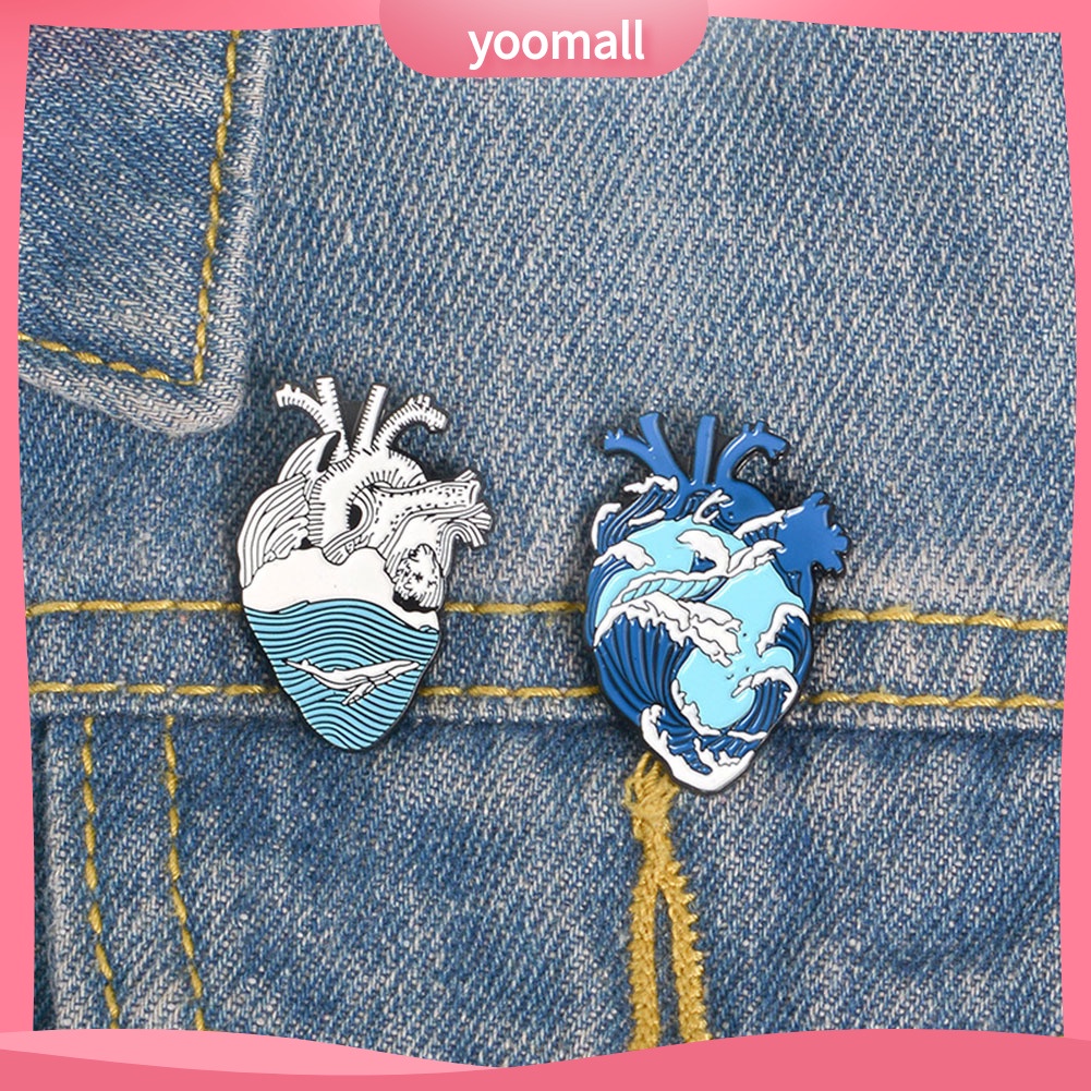 Ghim Cài Áo Hình Dạng Cơn Sóng Xinh Xắn