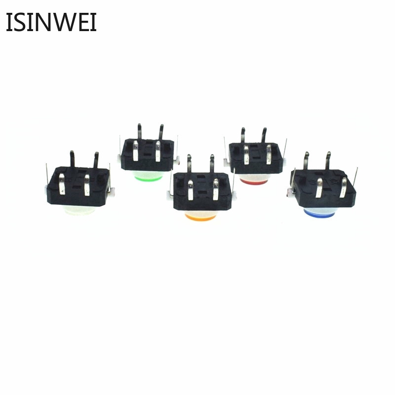 Set 10 công tắc kích thước 12X12X7.0mm kèm đèn LED 12*12*7