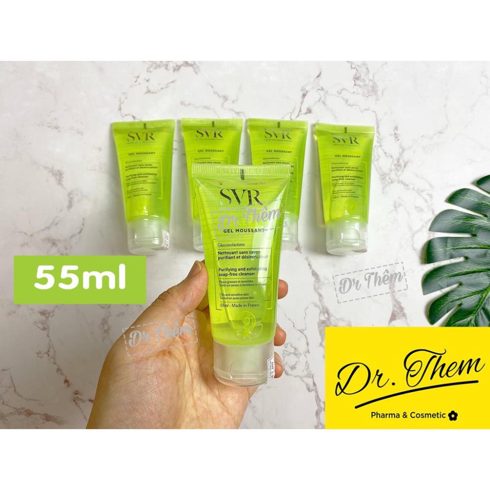 ✅[CHÍNH HÃNG] Sữa Rửa Mặt SVR Không Chứa Xà Phòng Sebiaclear Gel Moussant Loại Bỏ Tế Bào Da Chết SRM 55ml-200ml-400ml