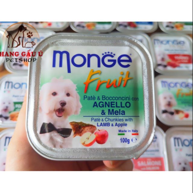 Pate Monge thịt tươi hảo hạn cho chó- hộp 100g