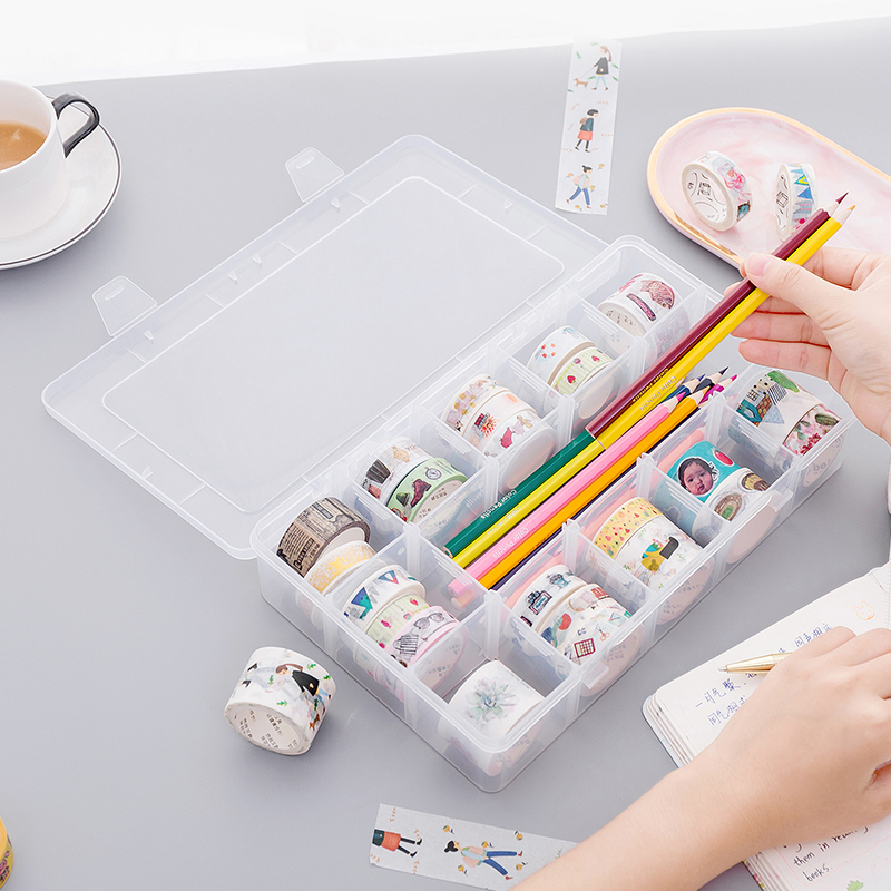 Hộp đựng băng keo 15 ngăn tiện dụng