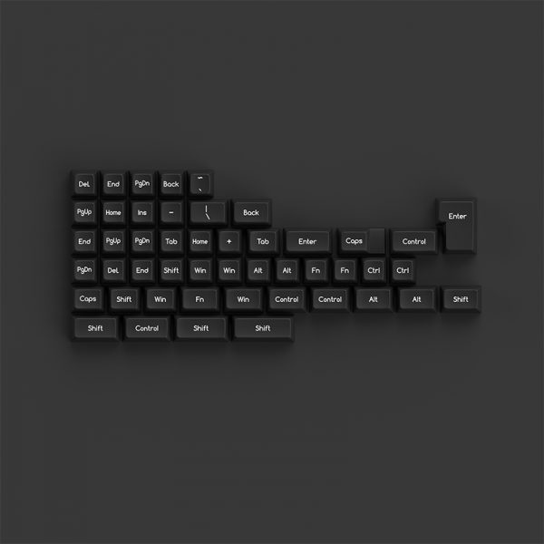 Bộ keycap AKKO White on Black WoB