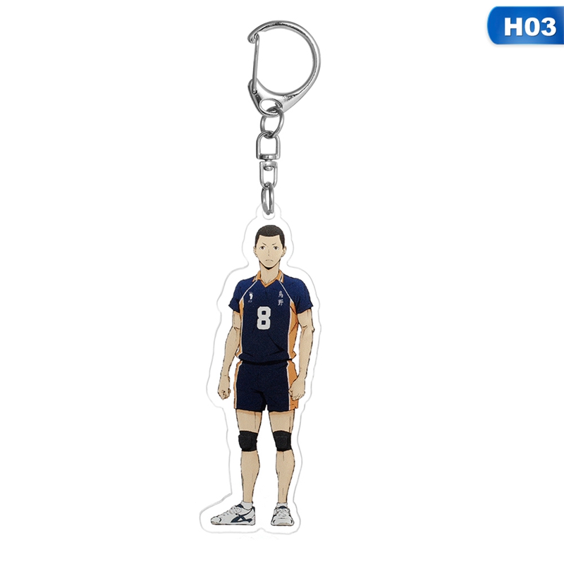 flowersqueen Móc khóa hình nhân vật Anime Haikyuu cá tính