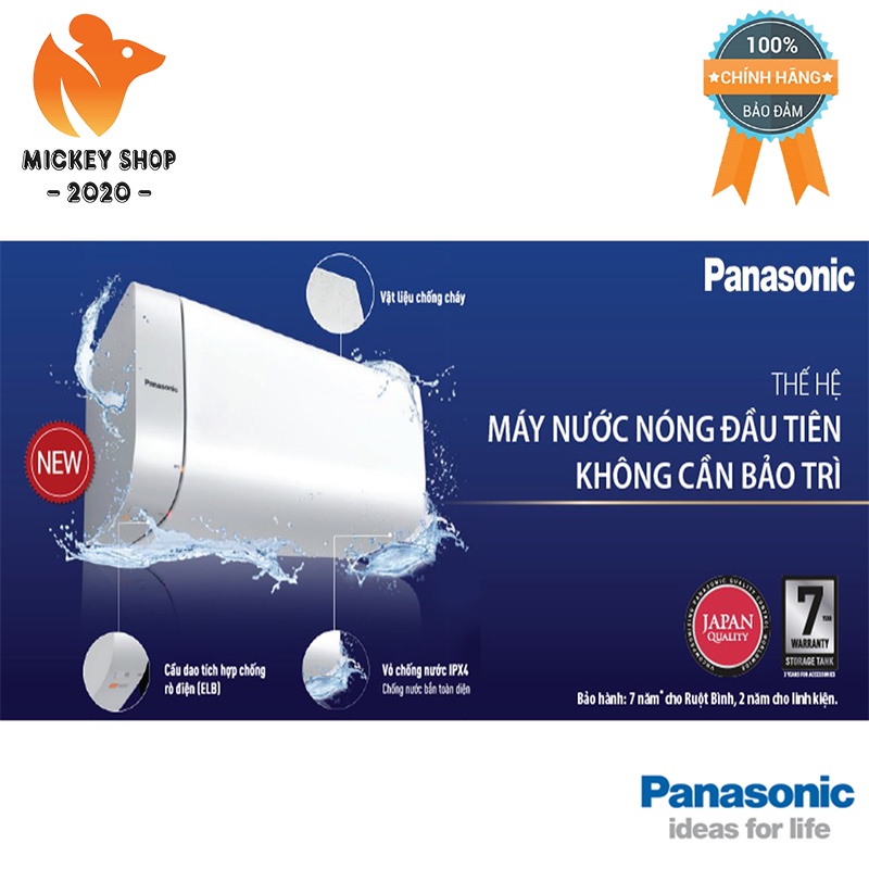 [ NHẬT BẢN ] Máy nước nóng gián tiếp Panasonic DH-20HBMVW ( 20L ) | DH-30HBMVW ( 30L ) - CHÍNH HÃNG