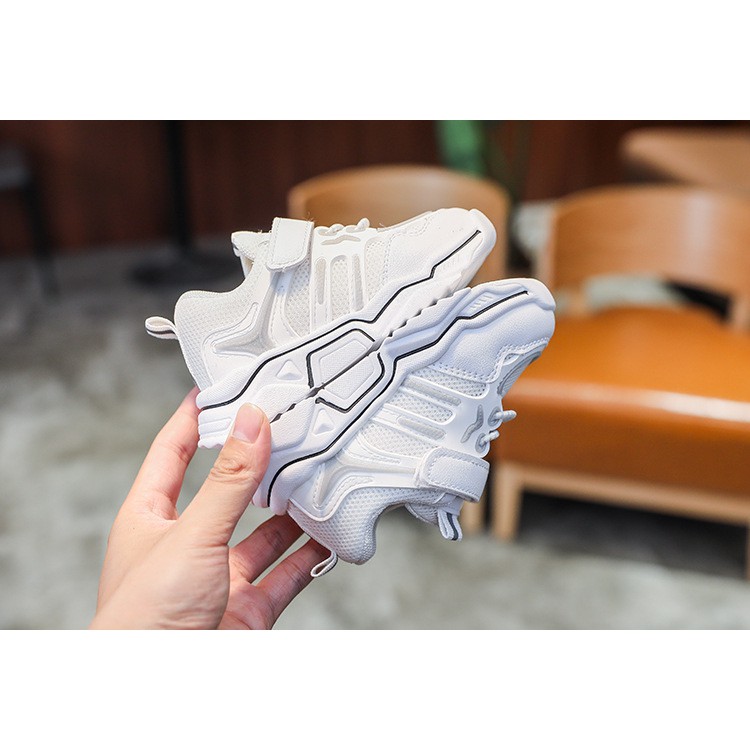 Giày thể thao trắng thời trang cho bé trai/bé gái - Hàng Quảng Châu cao cấp