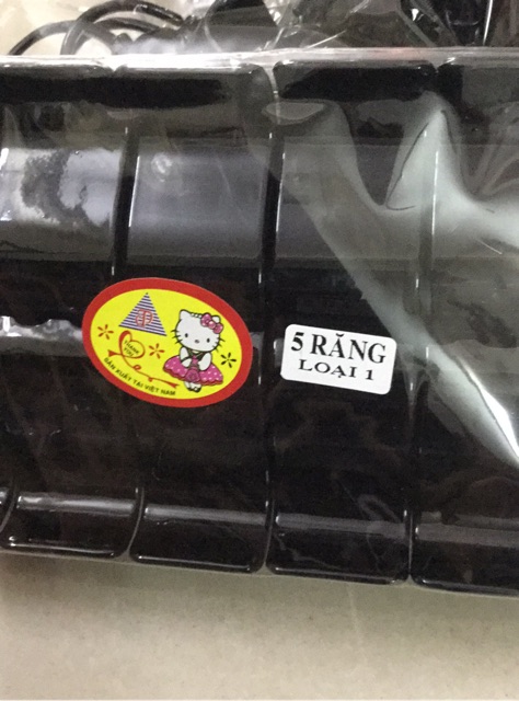 Cặp càng cua 3 và 5 răng nhựa bóng - loại 1