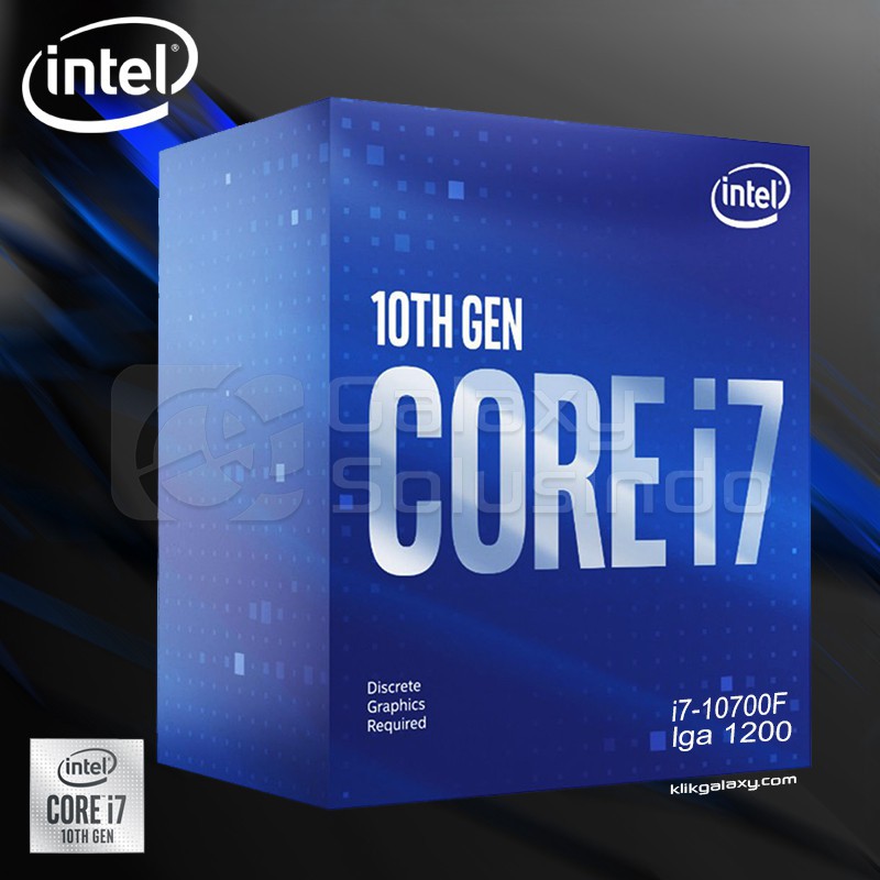 CPU Intel Core i7 10700F (2.9GHz turbo up to 4.8GHz, 8 nhân 16 luồng, 16MB Cache, 65W) - Full box nhập khẩu | WebRaoVat - webraovat.net.vn