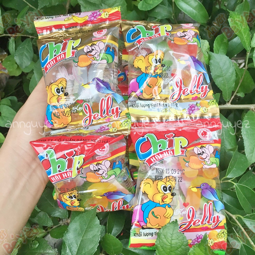 Kẹo dẻo chíp chíp Hải Hà dây 10 gói 16g