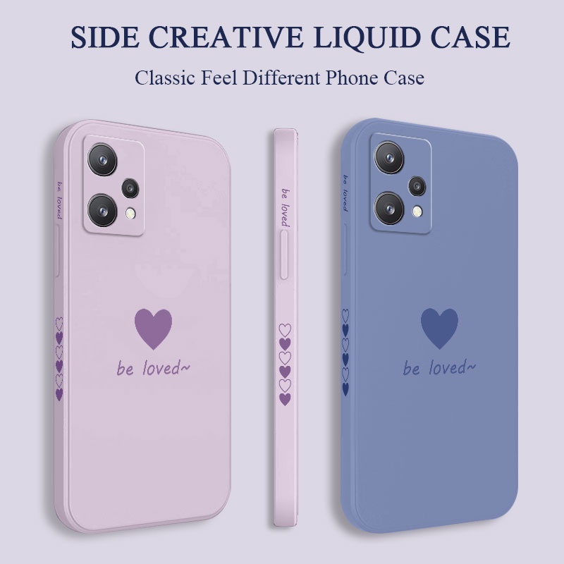 Ốp Điện Thoại Silicone Dẻo In Họa Tiết Trái Tim Đơn Giản Cho Realme 9 9i Pro Plus 4G 5G