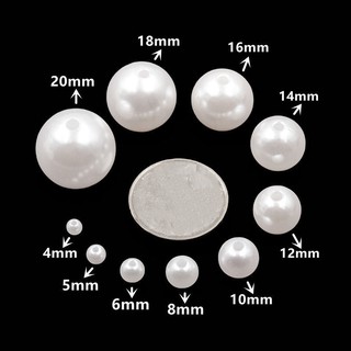 Hạt trai(hạt nhựa)4-6-8-10-12-14-16-18-20-25-30mm gói 0.5kg