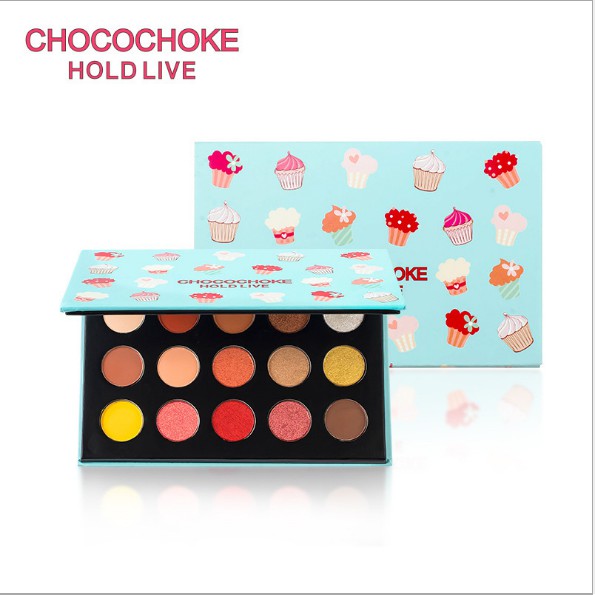 Bảng Phấn Mắt 15 ô ChocoChoke HOLD LIVE Ice Cream Eyeshadow 18g