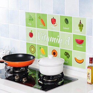 Miếng Giấy Dán Tường Nhà Bếp Cách Nhiệt Chống Dầu Mỡ, Chịu Nhiệt - Decal Dán Bếp Họa Tiết 3D Hiện Đại