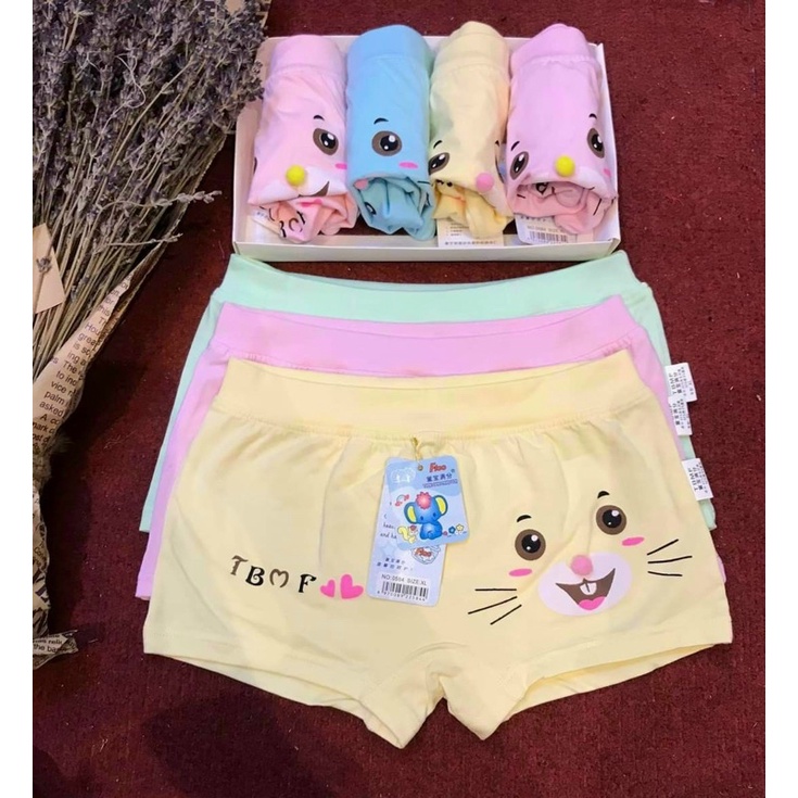 Quần chíp cho bé gái chất cotton siêu mát hình. Quần Lót Cotton Cho Bé Gái