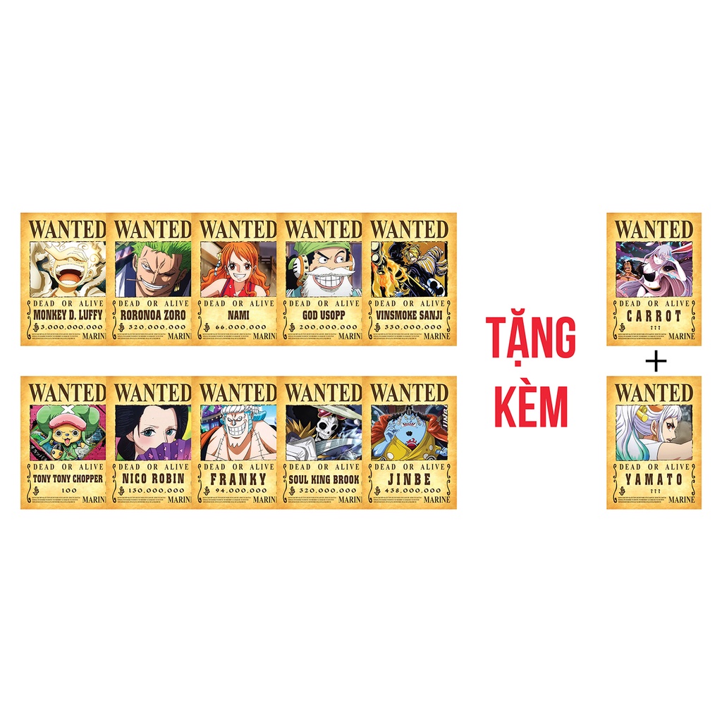 Truy Nã Băng Mũ Rơm Onepiece - Thẻ bài i300 giấy cứng - cán màng bóng