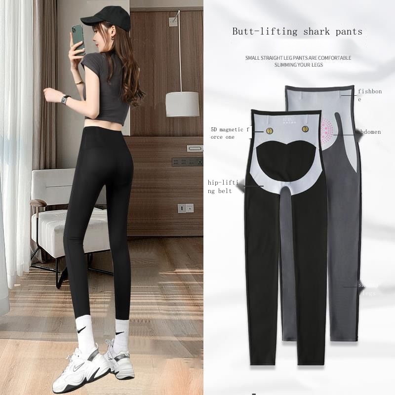 Kaka Quần Legging Dài Chín Tấc Lưng Cao Ôm Dáng Eo Cao Mặc Ngoài Tập yoga Cho Nữ
