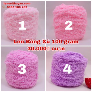 Len Bông Xù cuộn 100gram