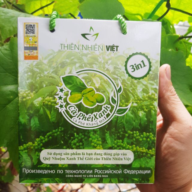 lẻ bằng sỉ ]10h Cafe xanh thiên nhiên kháng mỡ+ tem cào chính hãng