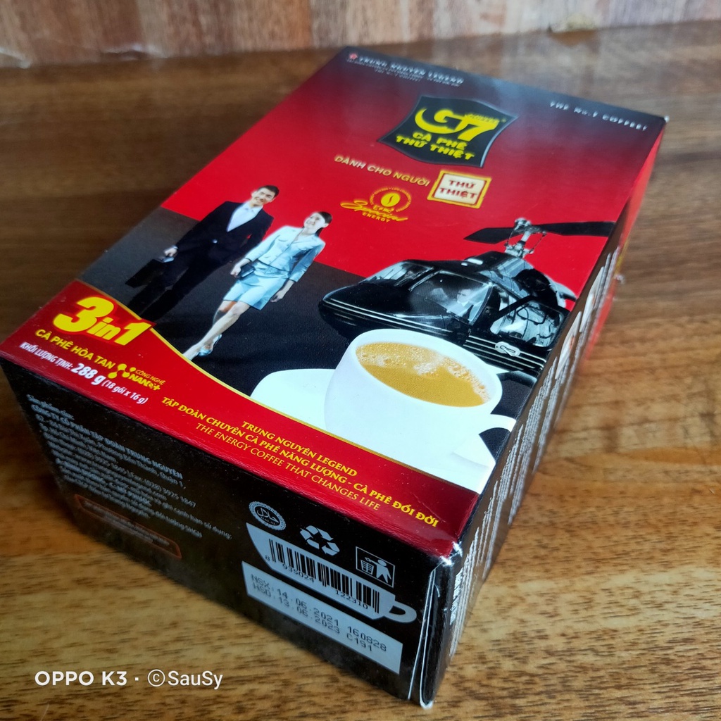 Cà Phê Sữa Hòa Tan G7 3in1 Trung Nguyên 18 gói x 16g