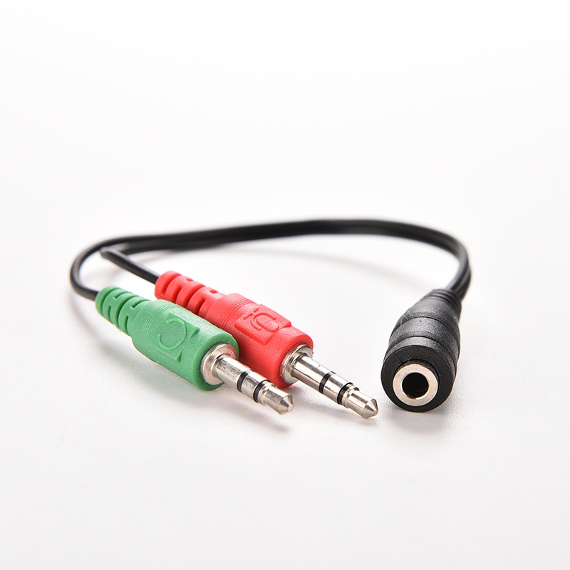 Dây Cáp Âm Thanh Chia 2 Cổng 3.5mm Female Sang 2 Dual Male