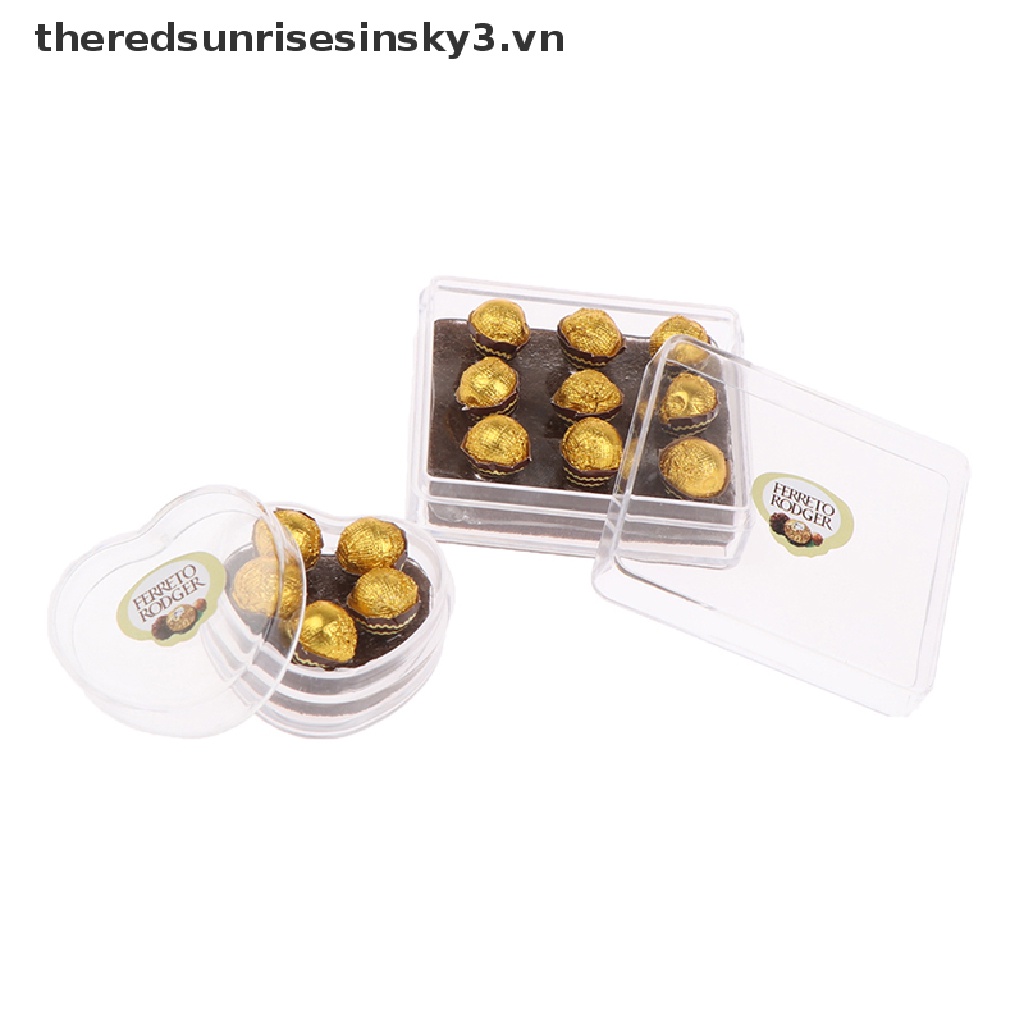 Mô hình hộp socola trang trí nhà búp bê tỉ lệ 1:12