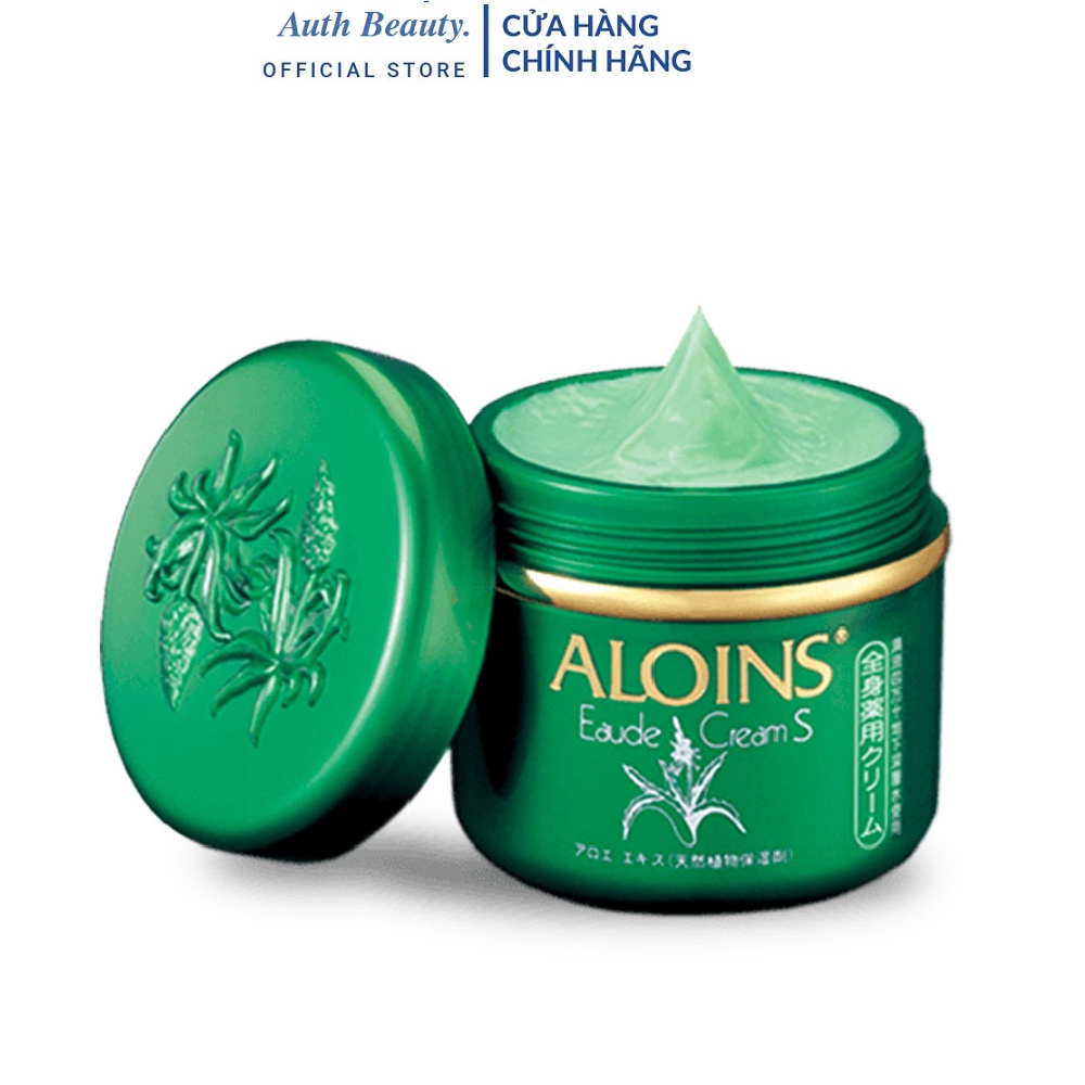 Kem xanh dưỡng da toàn thân Lô hội Aloins Eaude Cream S 185g - Nhật Bản