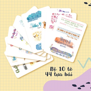 (Combo 10 tờ phiên bản 2020) Sticker tựa bài ngữ văn lớp 11
