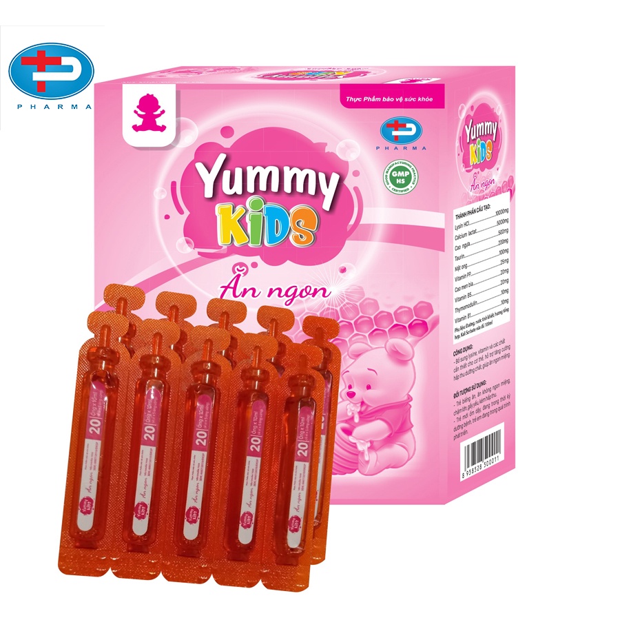 Siro Ăn Ngon Yummy Kids TÂM PHÚC PHARMA Giúp Trẻ Dễ Hấp Thu Dưỡng Chất Ăn Ngon Ngủ Ngon Tăng Sức Đề Kháng