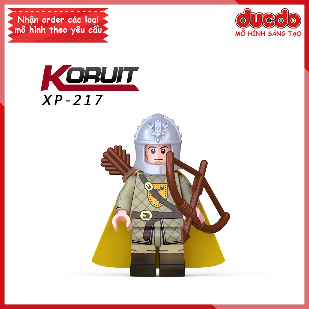 Minifigures lính trung cổ Trò chơi vương quyền - Đồ chơi Lắp ghép Xếp hình Mini Game of Thrones Koruit Mô hình KT1029