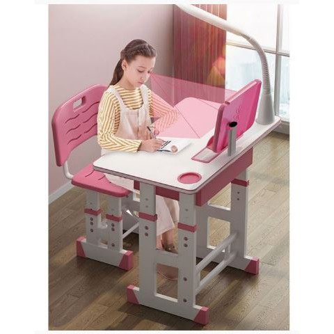 Bàn học sinh 5 tuổi, mầm non, lớp 1 chống cận, chống gù, có giá để sách, Ipad | BigBuy360 - bigbuy360.vn
