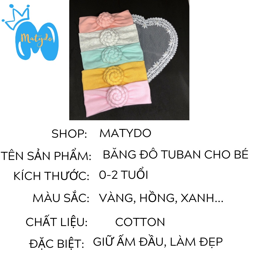 Mũ nón băng đô Turban cho trẻ nơ đội đầu cho bé gái tuban mùa hè 0 đến 2 tuổi