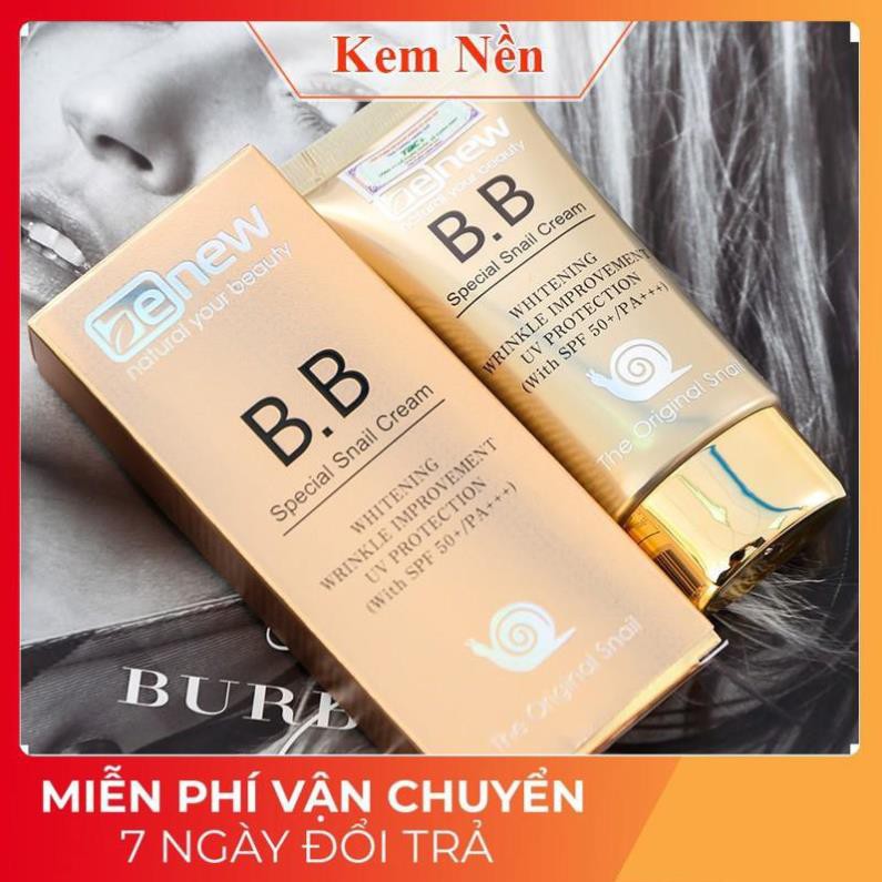 [FREESHIP]  Kem nền BB siêu mịn lâu trôi dưỡng trắng Special Snail Benew Hàn Quốc SS11