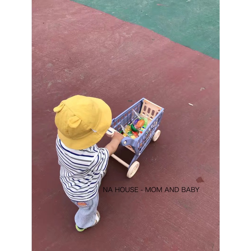 Xe Đẩy Đồ Chơi Búp Bê Cho Bé , Xe Đẩy Siêu Thị Cao Cấp Kèm Đồ Chơi