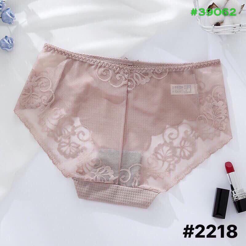 Combo sỉ 10 quần lót cotton tăm cao cấp, quần lót nữ form to 45-55kg 2219 C200