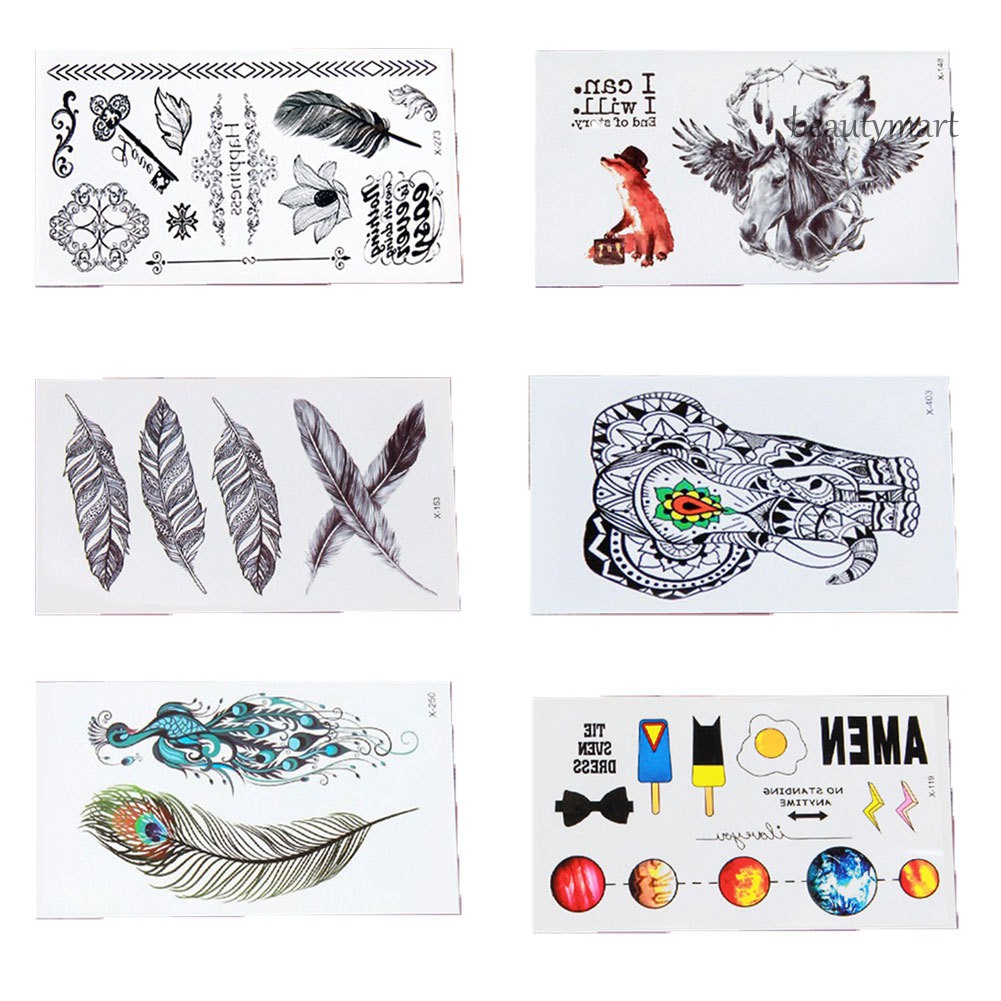 [Hàng mới về] Hình xăm dán tạm thời hình Dream Catcher 3D kháng nước unisex