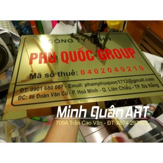 Biển cty inox 304 ăn mòn phun sơn chất lượng cao cấp